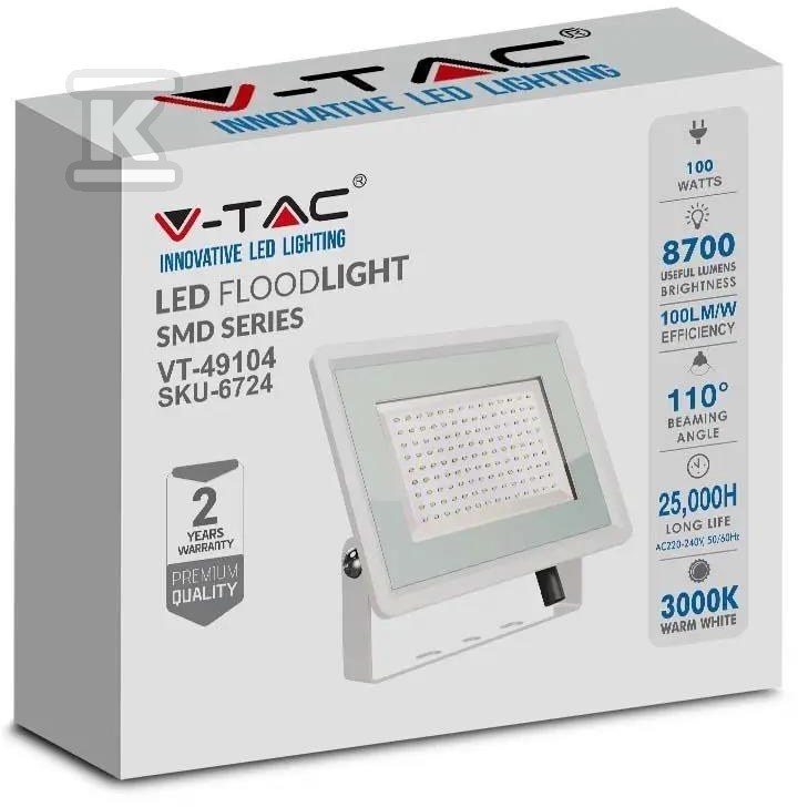 Projektor LED V-TAC 100W SMD F-CLASS - 6725